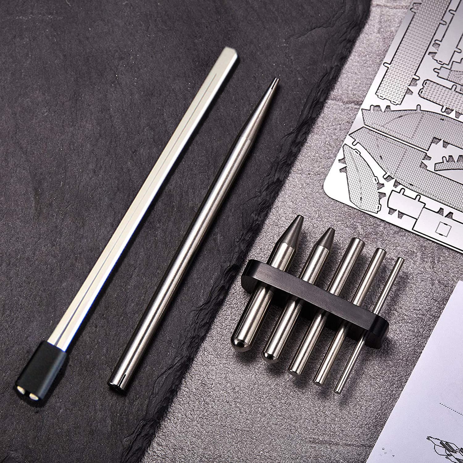 Rolling and Bending Assist Tool Set, Metal Model Assembly Bending and Rolling Tool, Multi-functional Handmade Tool