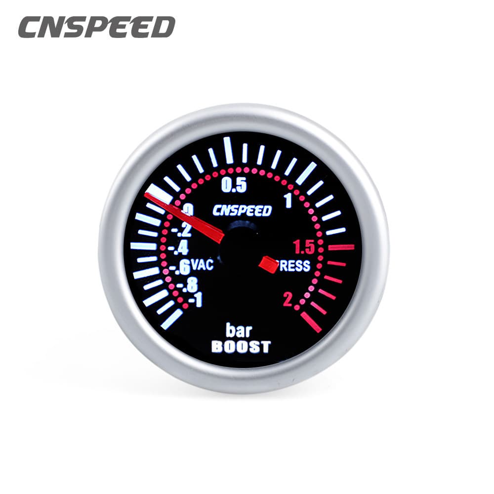 Factory direct supply 12V universal car modification gauge boost gauge 2-inch (52MM) with white light boost gauge BAR