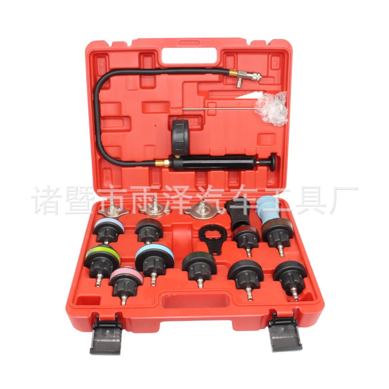 18-piece water tank leak detector, automotive cooling system tester, automotive repair pressure gauge, pressure gauge, air pressure gauge