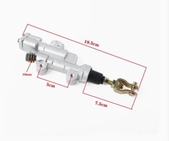 Zhenglin Huayang T4 T6 MX6 Off-Road Motorcycle Rear Disc Brake Pump Rear Brake Pump Assembly Rear Brake Master Cylinder and Caliper