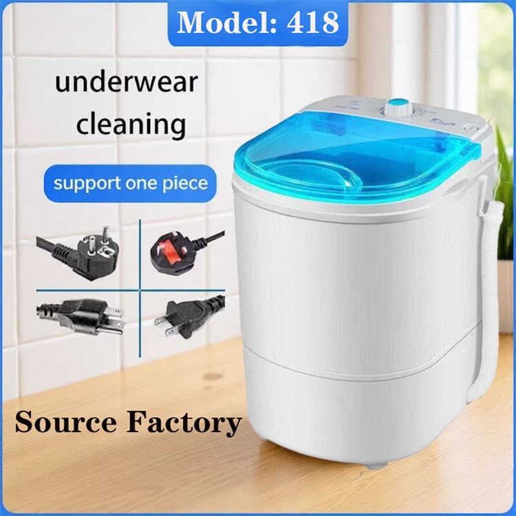 Cross-Border Mini Washing Machine Multi-Functional Household Small Shoe Washer Wash and Spin Integrated Single Tub Semi-Automatic Washing