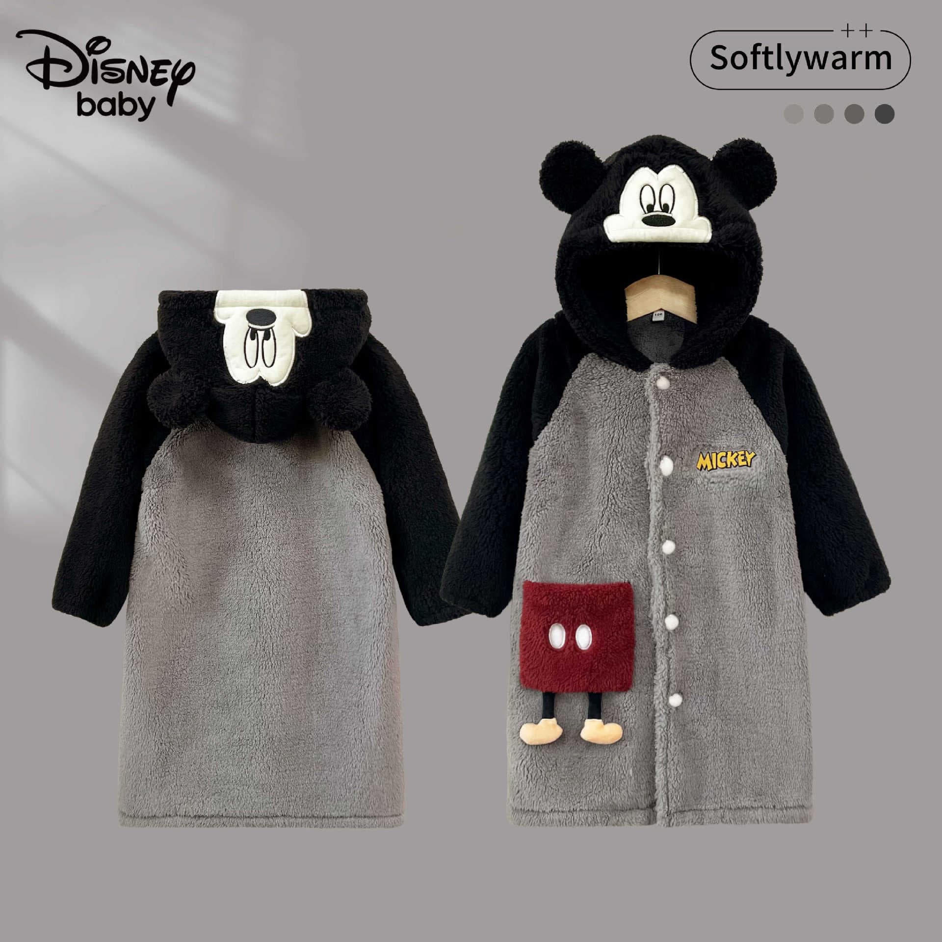 Disney children's bathrobes, boys' bathrobes, girls' pajamas, North American fleece autumn and winter thick soft and fluffy pajama coats
