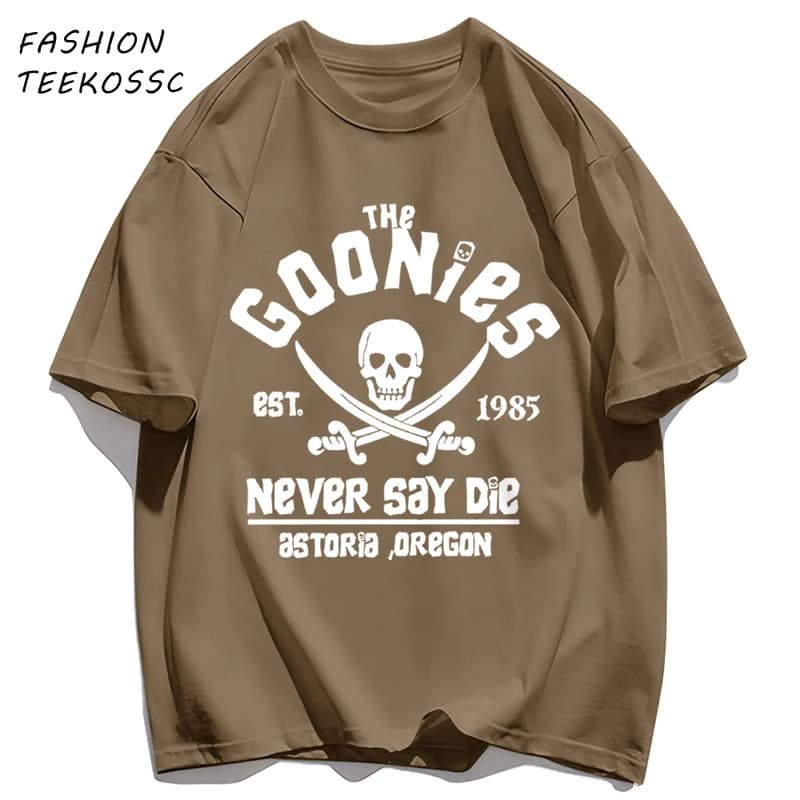 [Cross-border EU Size] The Goonies Skeleton Printing Men's Basics T-Shirt