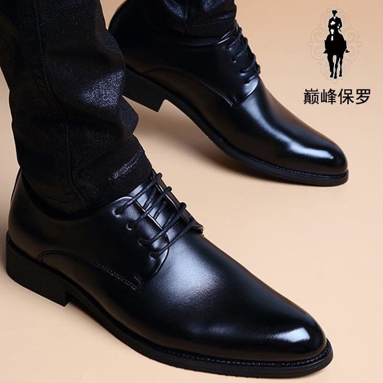 New Genuine Leather Cowhide 2025 Men's Casual Leather Shoes TEMU Anti-slip Comfortable Lightweight Lace-up Versatile Men's Leather Shoes