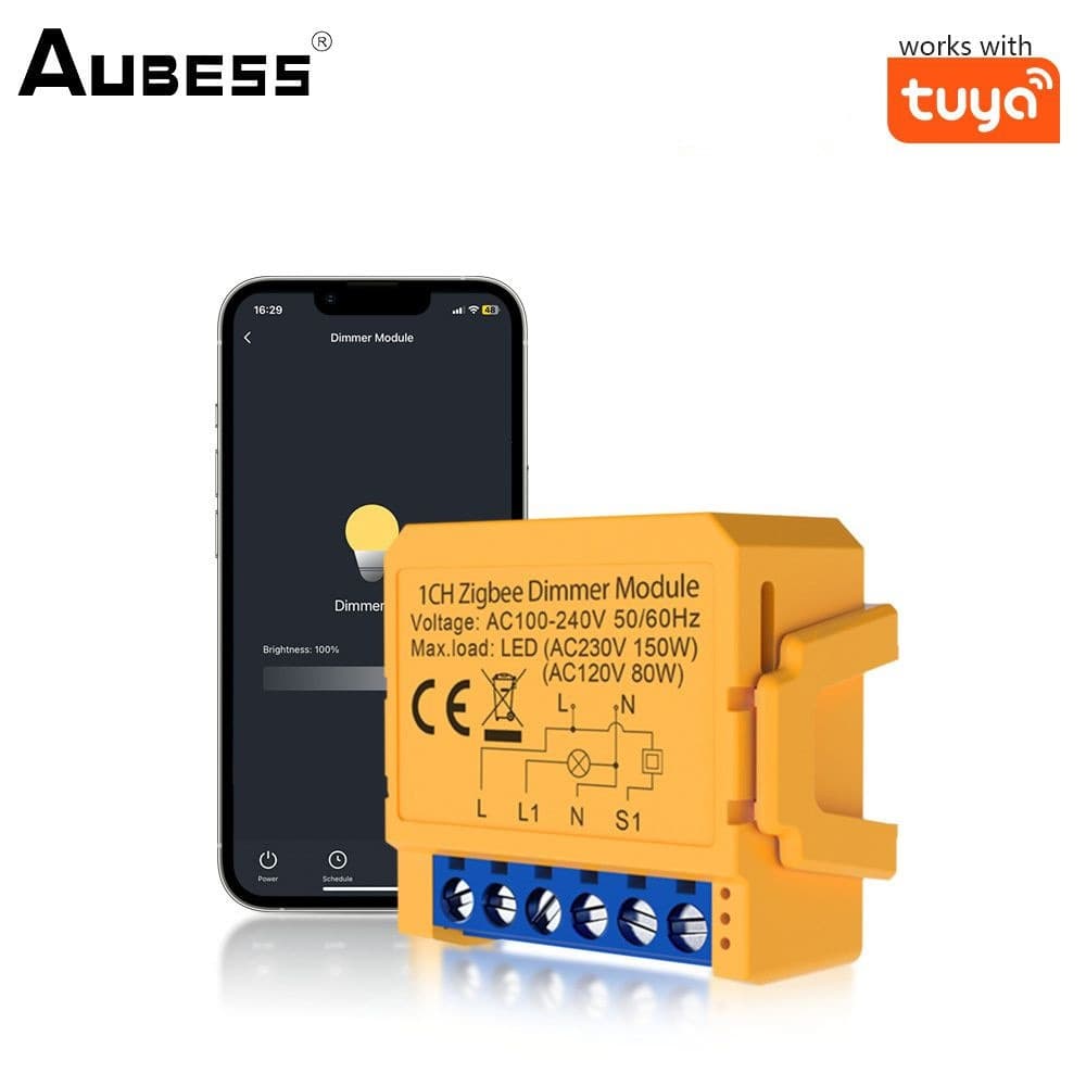 Tuya WiFi3.0 smart dimming switch 1/2 way dark box smart switch APP remote dimming module