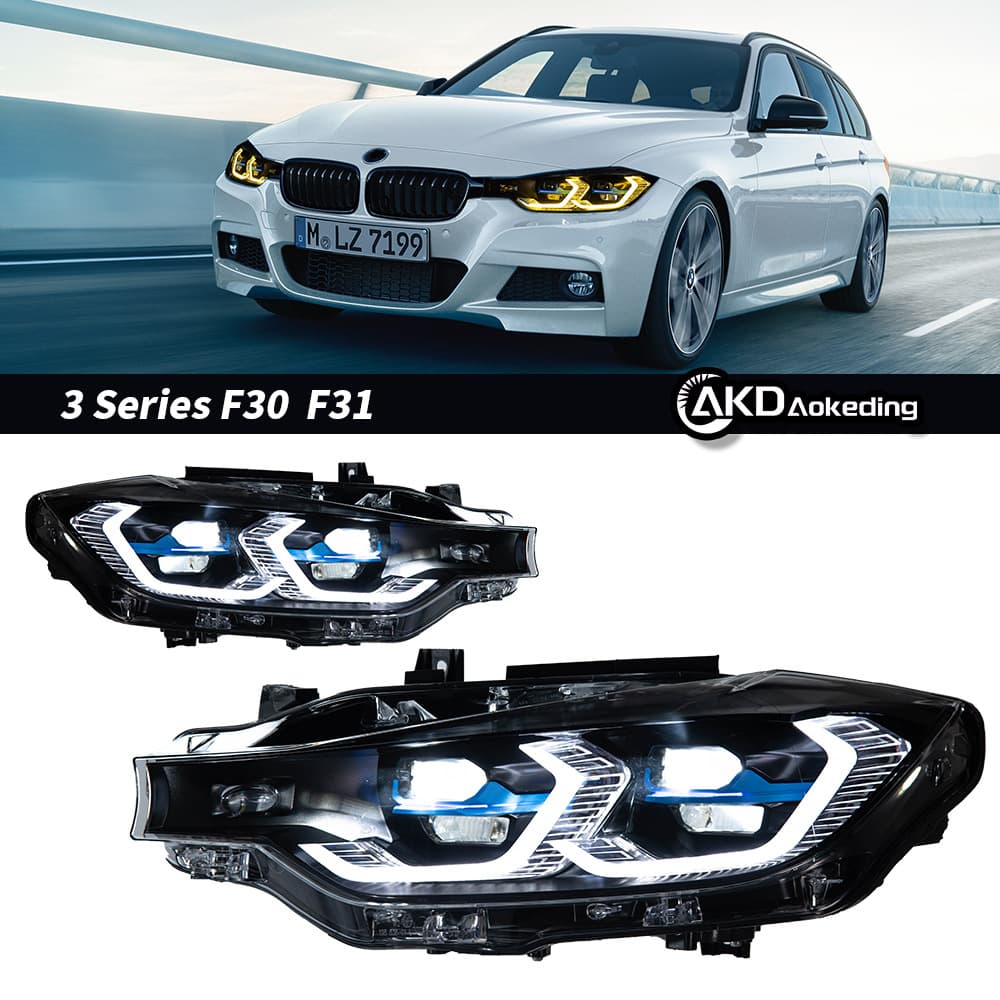 Compatible with BMW 3 Series LED Headlight Assembly 13-18 F30 F35 Modified Upgrade M3 LED Front Lighting