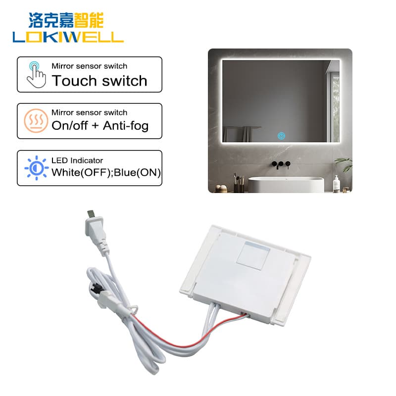 Touch Sensor Switch for Hotel Bathroom Mirror Light