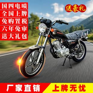 Brand New Complete Fuel Two-Wheeled National IV EFI American-Style GN Chopper Motorcycle 125cc, Street-Legal with License Plate
