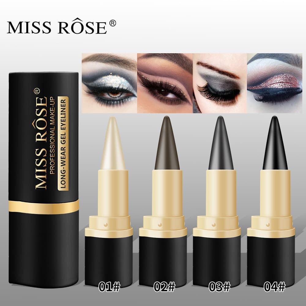 MISSROSE pointed eyeliner three-color waterproof eyeliner rich single-color eyeliner waterproof and sweatproof