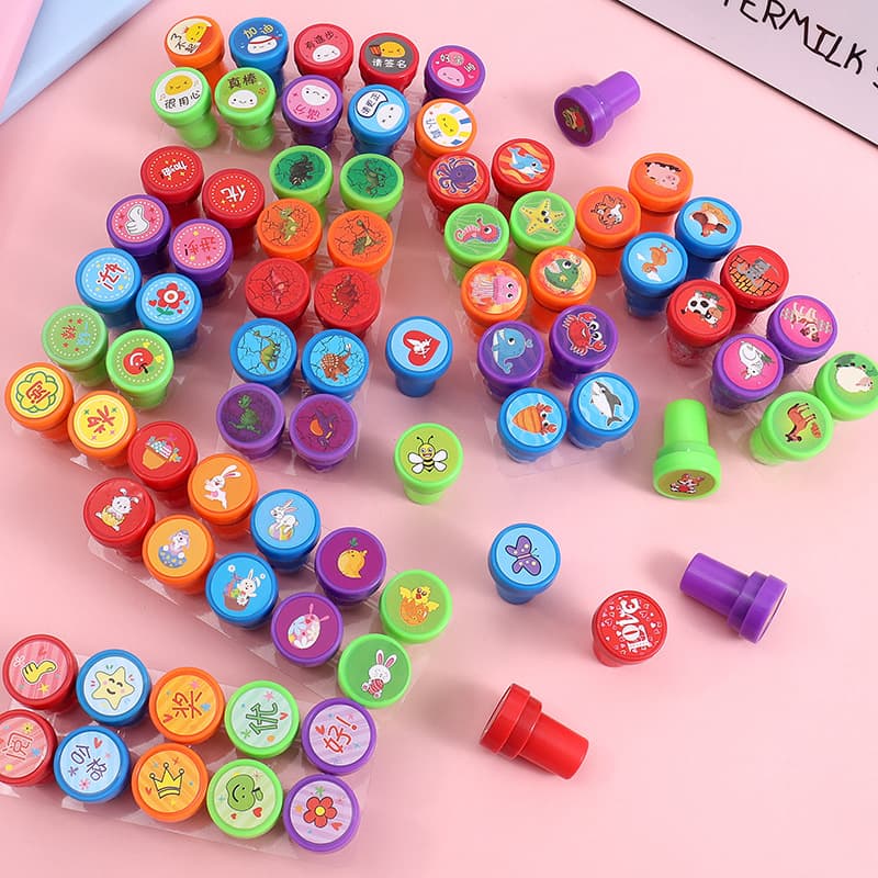 Factory Direct Supply Toy Stamps Cartoon Stamps Export Factory Stock Bulk Random Patterns