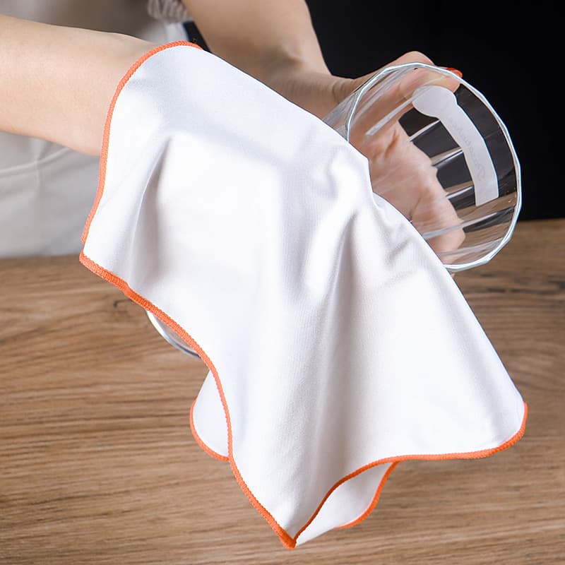 Cloth Towel Microfiber Towel Non-Shedding Hotel Wiping Cloth Mark-Free Restaurant Glass Wiping Special Nano Red Wine Glass Absorbent Glass Cup
