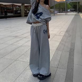 American Vintage 2025 Spring Men's and Women's Loose Casual Ins Pants, Sports Sweatshirt with Stitched Waistband Straight-leg Pants