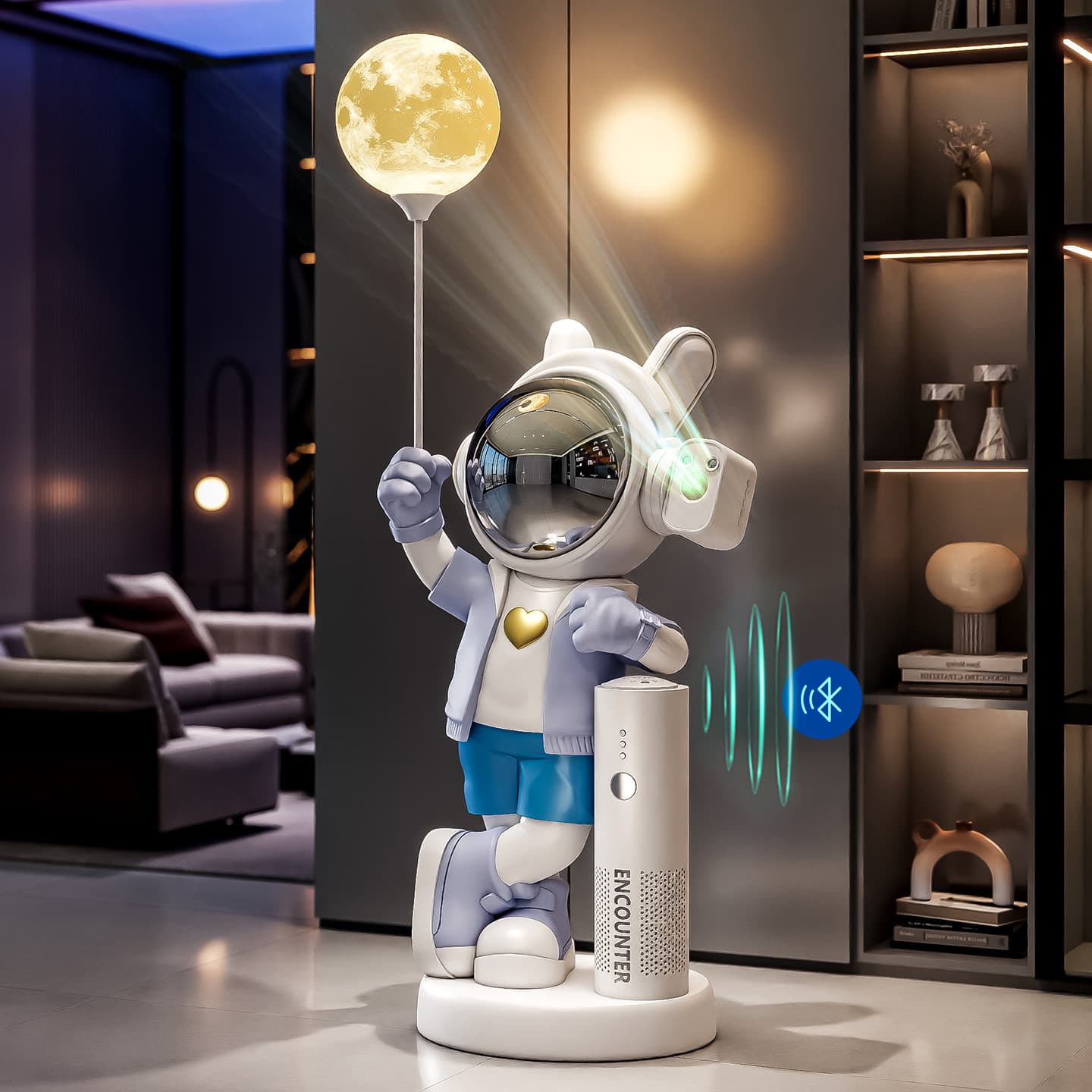 Star projection astronaut living room floor-standing ornaments futuristic technology e-sports room cool boy children's room decoration