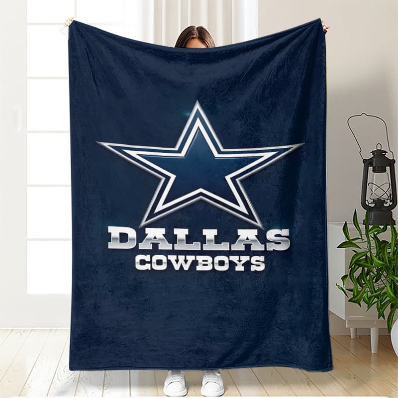 Amazon NFL Super Bowl American Football Team Logo Flannel Blanket DIY Sofa Throw