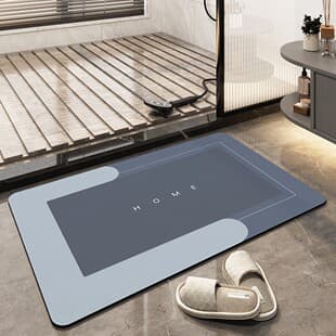 Bathroom Water Absorbent Diatom Mud Soft Mat Quick-Dry Toilet Bathroom Door Mat Non-Slip Home Entry Mat