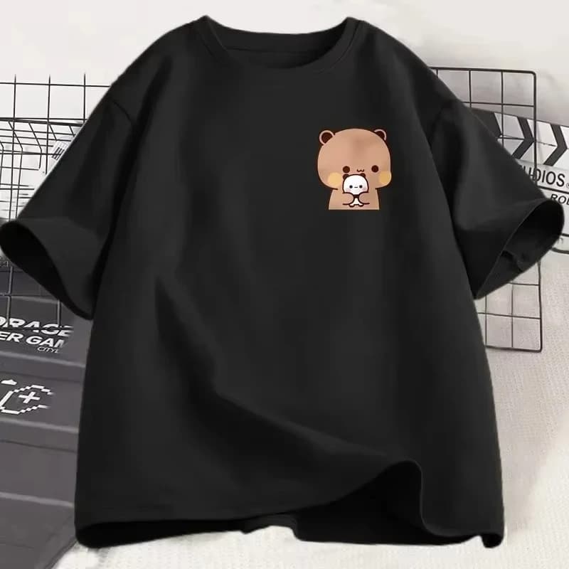 【Cross-border European code】Panda Bear Bubu Dudu and Their Babies T Shirt Fa