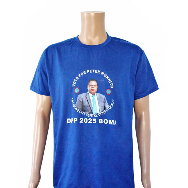 2026 Malawi voting campaign uniform cotton quick-drying round neck short-sleeved advertising shirt campaign T-shirt election shirt