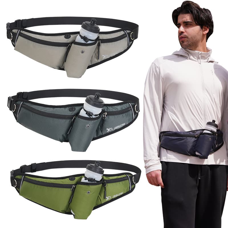 Large Capacity Waterproof Running Fitness Phone Bag Chest Bag Multi-Functional Nylon Water Bottle Waist Outdoor Sports Bag