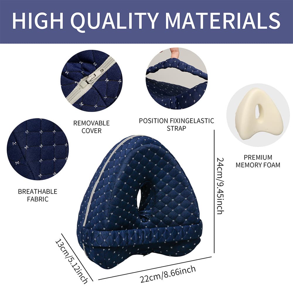 Memory Foam Leg Pillow for Home and Dorm Use, Heart-Shaped Memory Foam Knee Pillow for Pregnant Women