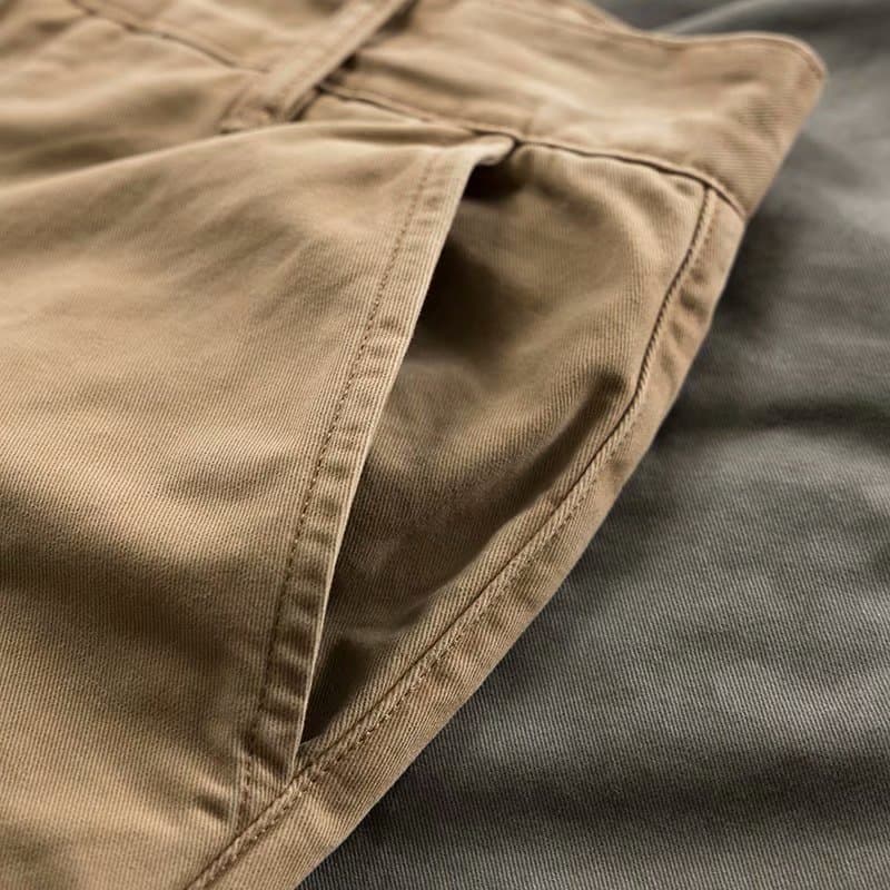 Casual Loose Straight Leg Men's Workwear Trousers Fashionable Spring Autumn Simple Safety Pants Sporty Cotton Blend Fabric