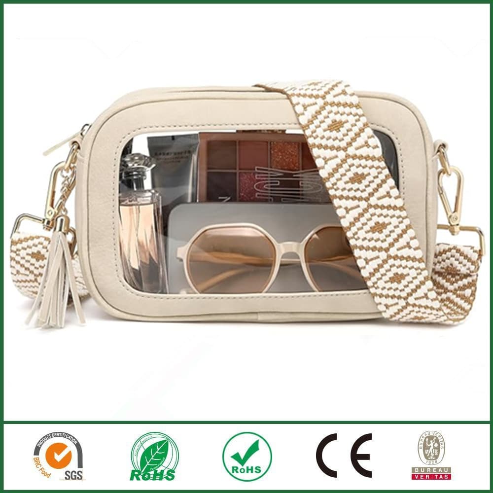 New Sports Venue Transparent Bag Women's Crossbody Bag Small Transparent Bag Suitable for Concerts and Sports Events