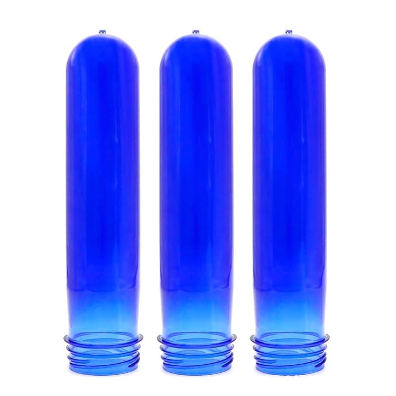 Multi-specification gram weight customizable color preforms, 45-neck water-deep blue PET preforms