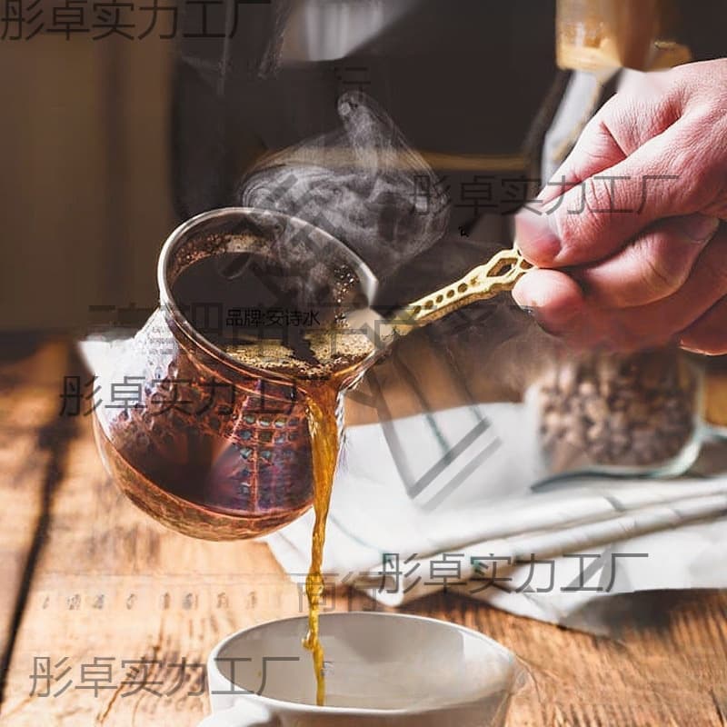 Turkish coffee pot, milk tea, thin copper engraved pot, hanging ear pour-over coffee pot, Italian coffee pot