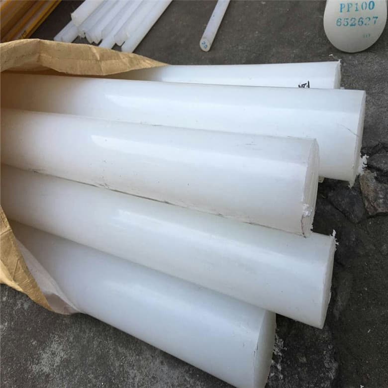 PP rod white solid PP round bar plastic rod 20-400mm new material corrosion-resistant PP rod stock