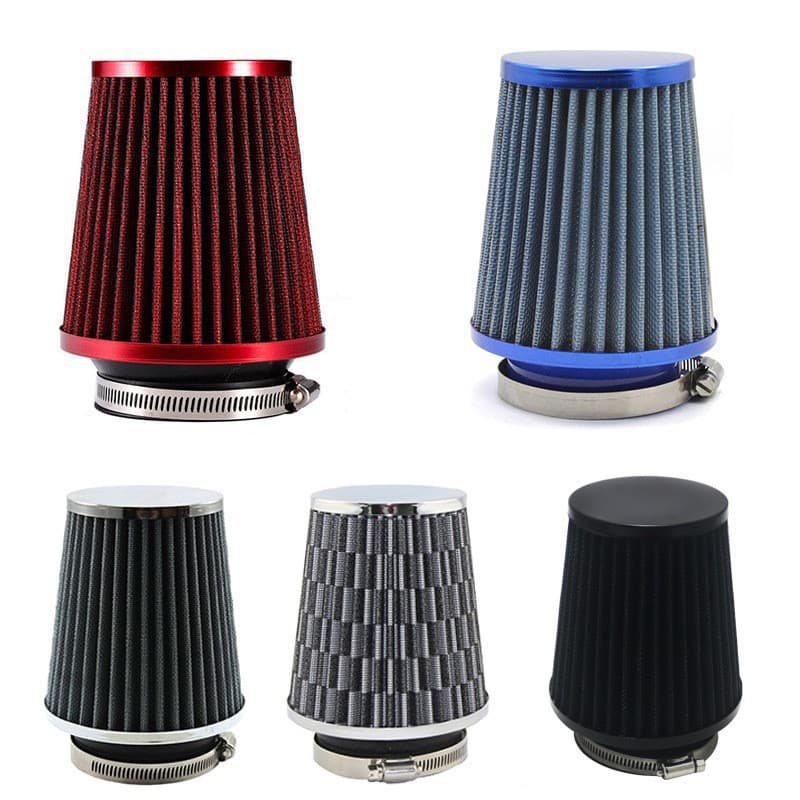 Car modification 76mm large flow air filter modified mushroom head filter mushroom head exhaust gas filter