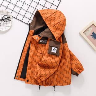 Children Boys Jacket Spring Kids Windbreaker Handsome Stylish Spring Autumn Outdoor Waterproof 2025 New Casual Top