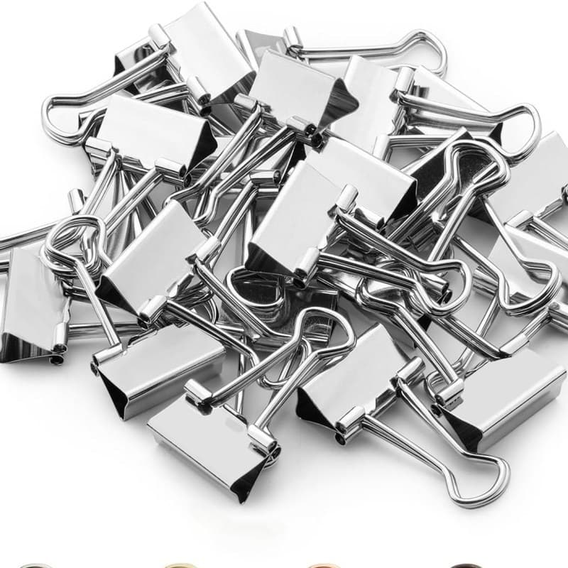 Silver Binder Clips 19mm Long Tail Clips 25mm Silver Clips 15mm Small Clips 32mm Paper Clips