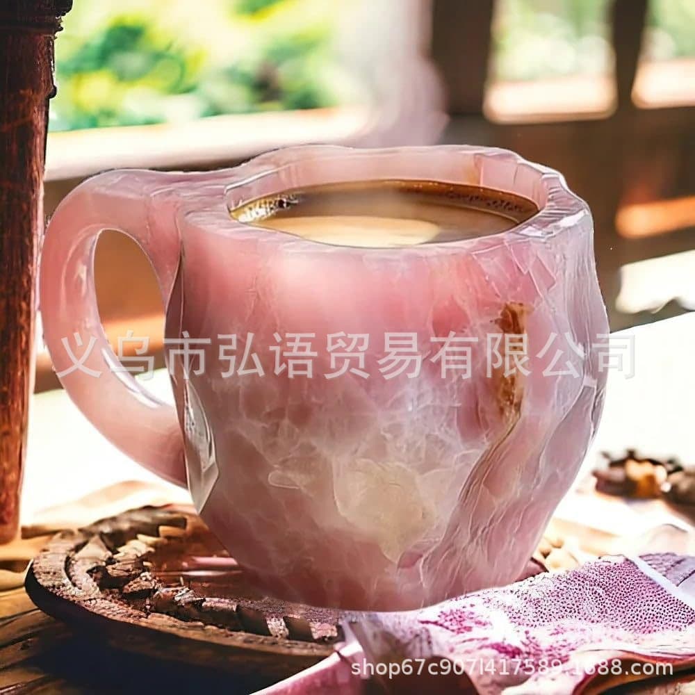New Cross-Border Mineral Resin Coffee Cup Mineral Crystal Coffee Mugs Decorative Mug