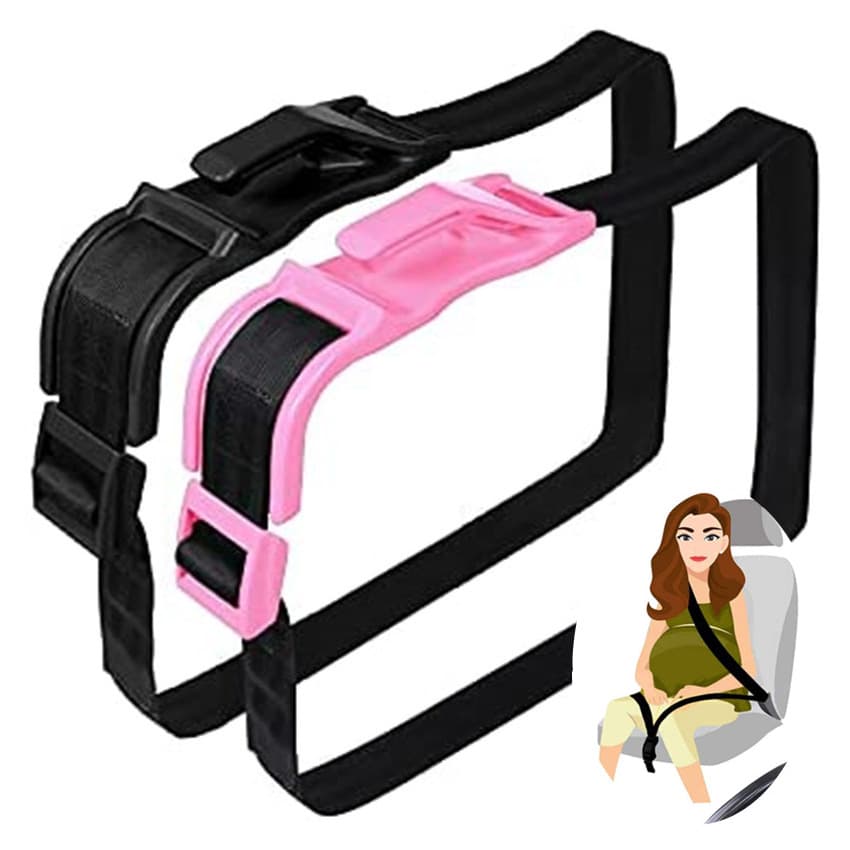 Pregnant Car Seat with Maternity Support Belt and Anti-Breast Binding Belt (Amazon)