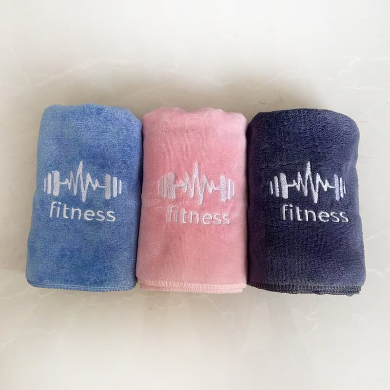 Cross-border sports towel, customizable with logo, sweat-wicking towel, gym equipment towel, soft, absorbent, breathable, factory direct