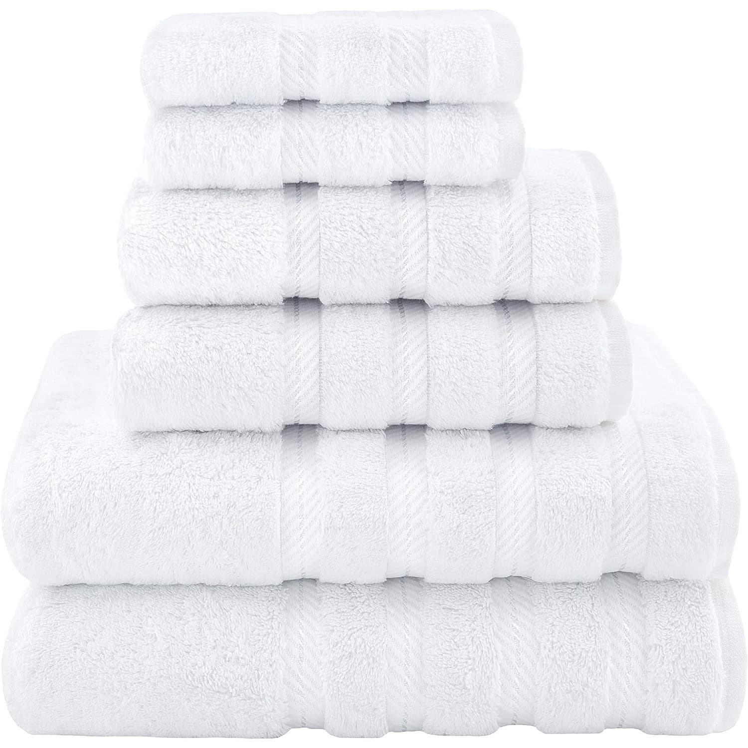 Purple Cotton Towels Soft Cotton 6pcs Purple Towel Set 1 Cross-Border