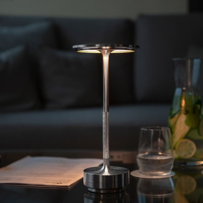 Cross-border Charging Table Lamp Premium Bar Ambience Light Outdoor Camping Bedside Lamp Bar Table Lamp Metal Desk Lamp