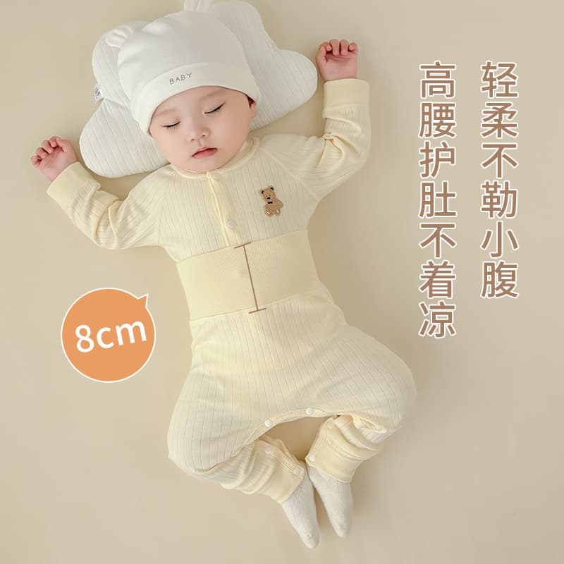 Newborn Baby Pajamas Autumn/Winter Sleepwear Small Month Baby Fall Jacket Separate Infant Long Johns Set