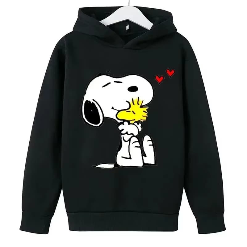 2025 New White Snoopy Cartoon Anime Fashion Cotton Hoodie Spring Zipper Hoodie for Men and Women