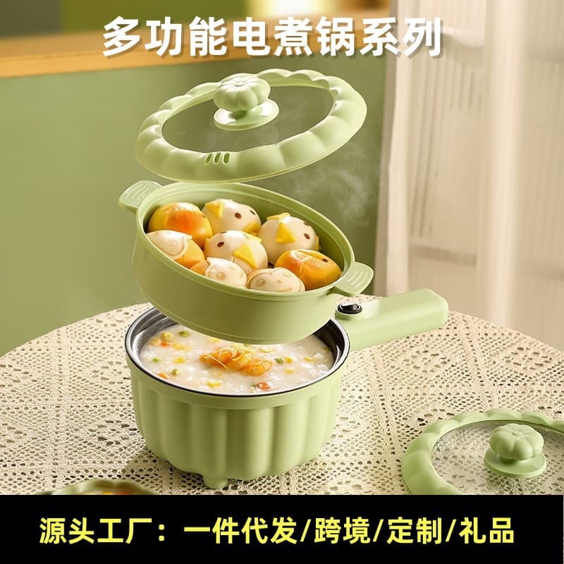 Cross-border Supply UK/EU Standard Multi-function Electric Cooking Pot Student Noodle Pot Household Electric Hot Pot All-in-One Pot