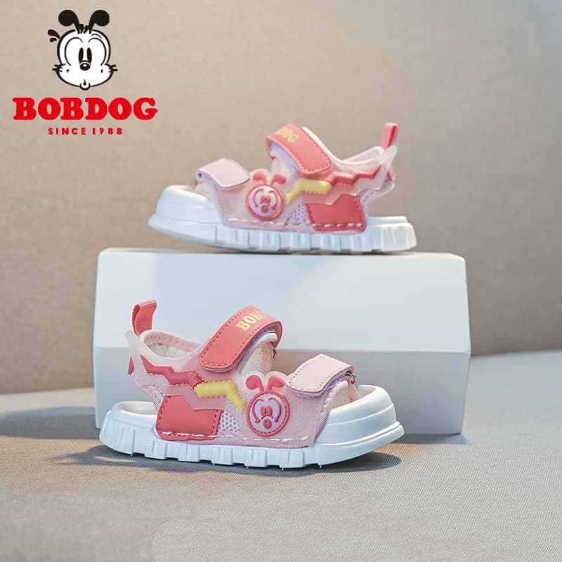 Babudou children's shoes children's sandals summer 2026 new little girl toddler shoes soft sole non-slip baby beach shoes