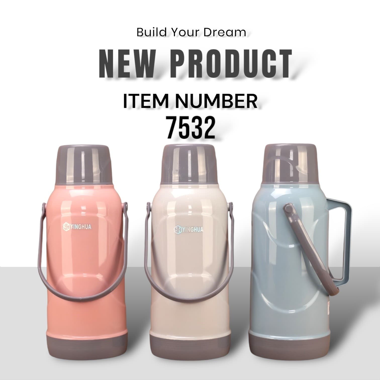 Sakura 7532 Plastic Vacuum Flask 3.2L Hot Water Bottle Tea Bottle Thermos