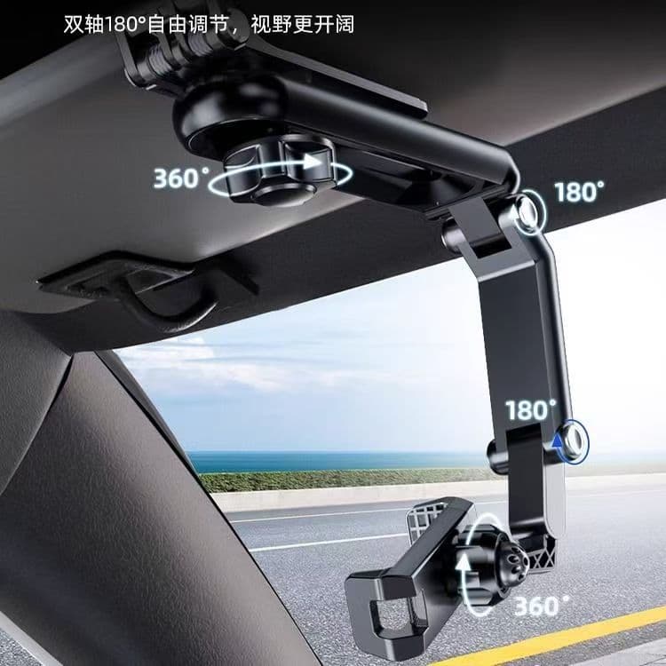Car Navigation Mount Sun Visor Clip Buckle-Type Dashcam Holder Multi-Functional Support Bracket Phone Clip