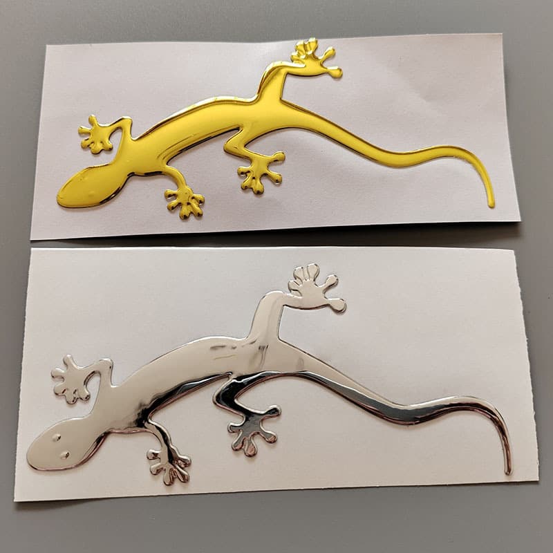 Cross-border supply car electric vehicle motorcycle gecko body soft rubber three-dimensional protective car sticker 3D soft rubber car sticker