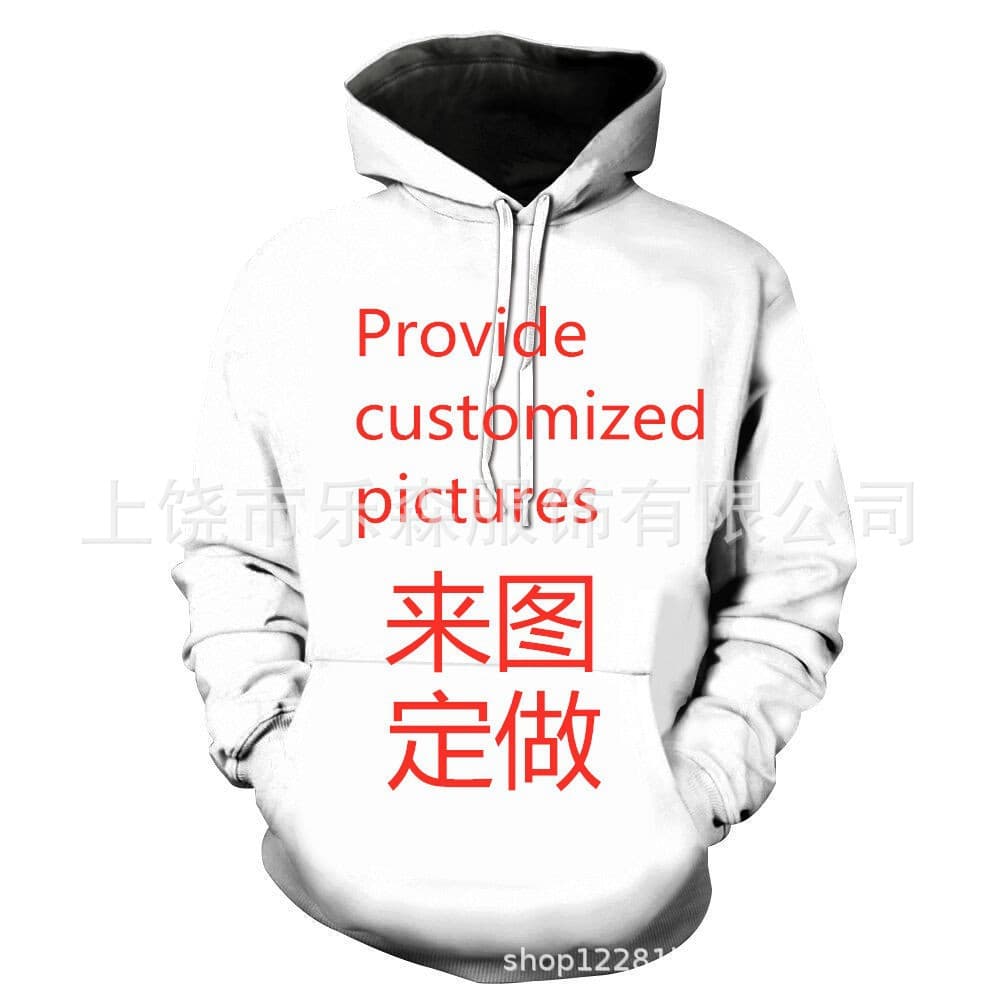 2025 Custom 3D Digital Print Unisex Couple Hoodie Sweatshirt for Wish eBay AliExpress