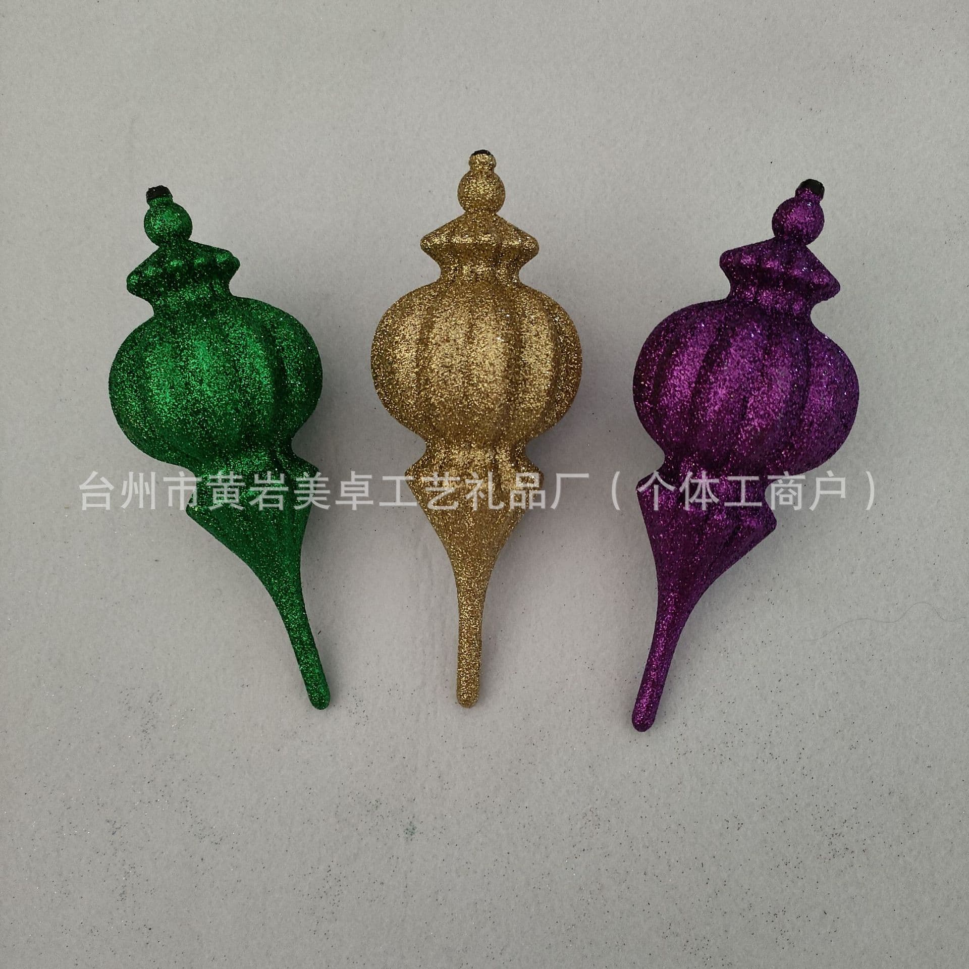 Factory Direct Christmas Tree Decoration Pendant Electroplated Plastic Staircase Atmosphere Decoration Christmas Glitter Powder Hanging Ball