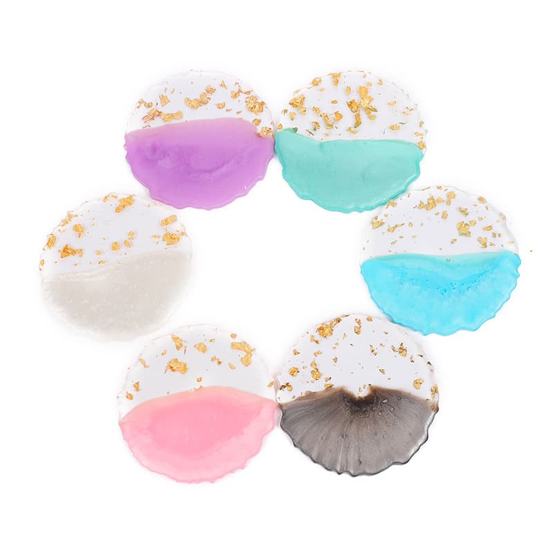 Nail Art Palette Gold Edge Palette Nail Art Display Board Color Display Resin Nail Art Palette