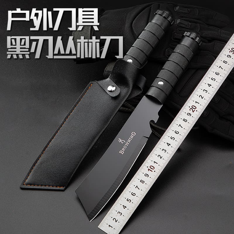 Outdoor Multi-Function Knife High Hardness Field Survival Long Knife Portable Camping Knife Picnic Portable Swiss Knife