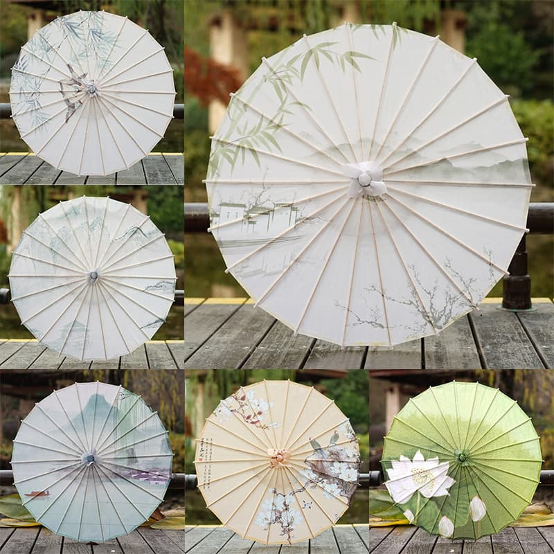 Oil-paper umbrella, Hanfu Chinese ancient-style women's classical dance performance, qipao craft umbrella, indoor and outdoor ceiling decorative umbrella