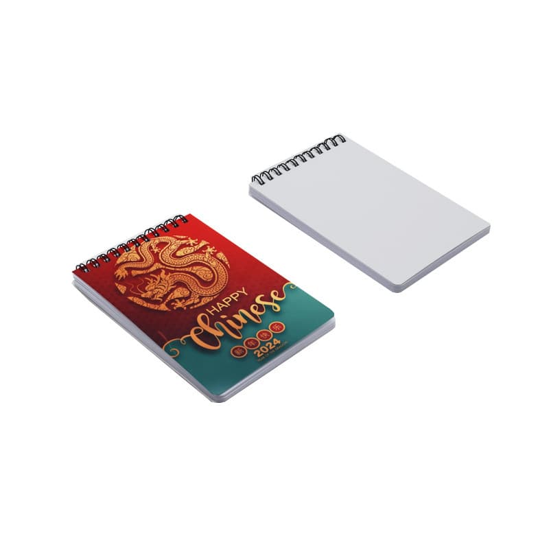 Thermal transfer coil notebook A6 vertical white paper sublimation blank notepad PET plastic DIY double-sided printing
