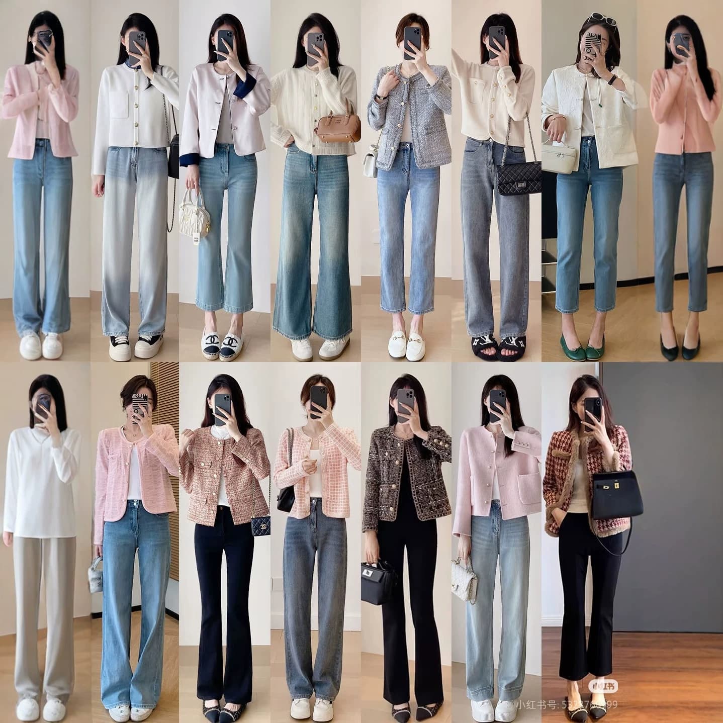 Shenzhen Nanyou Autumn/Winter Cashmere Cardigan Little Chanel Style Jacket Short High-End Brand Women's Clothing Wholesale Clearance Stock
